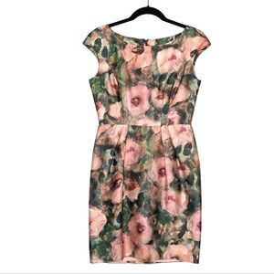 Natan Edouard Vermeulen Floral Print Dress Knee Length Wearable Art